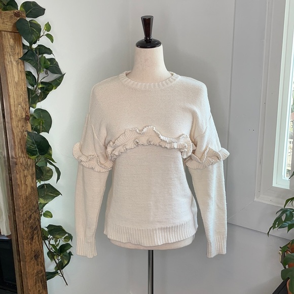 Zara Other - Zara Knitwear Fancy Collection Ruffle Sweater